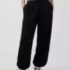 Joggingbyxor med medelhög midja i Vintagesoft-material
