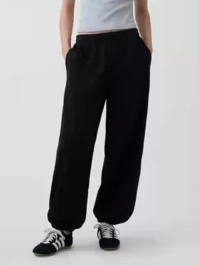 Joggingbyxor med medelhög midja i Vintagesoft-material