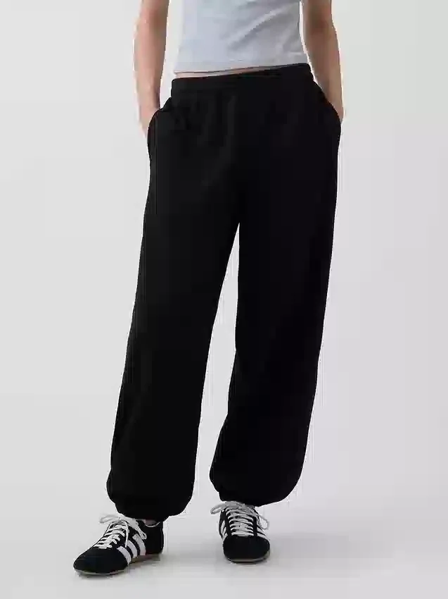 Joggingbyxor med medelhög midja i Vintagesoft-material