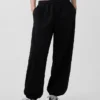 Joggingbyxor med medelhög midja i Vintagesoft-material