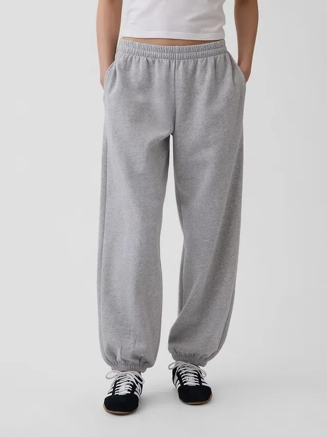 Joggingbyxor med medelhög midja i Vintagesoft-material
