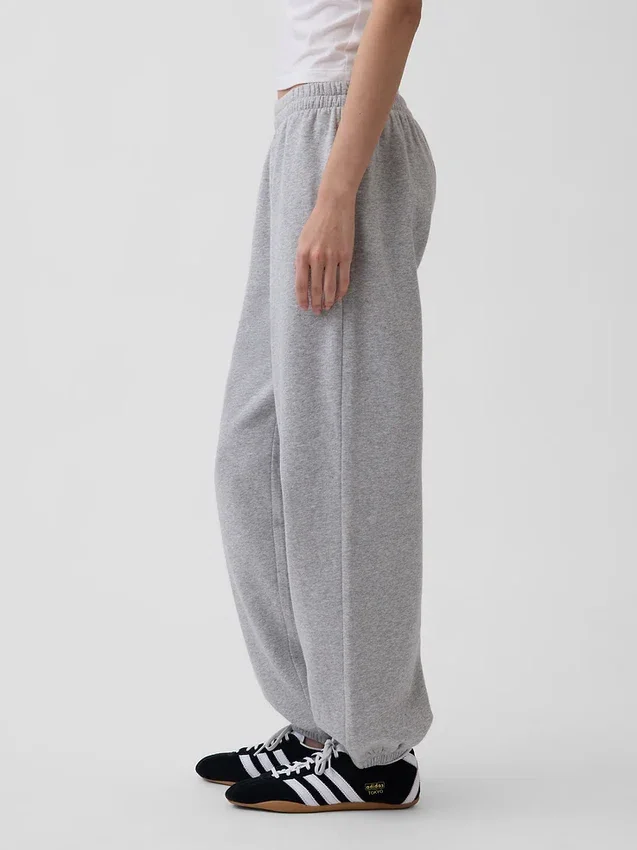 Joggingbyxor med medelhög midja i Vintagesoft-material