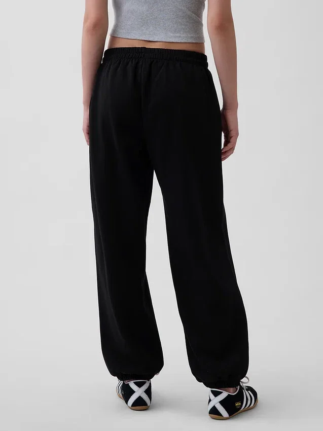 Joggingbyxor med medelhög midja i Vintagesoft-material