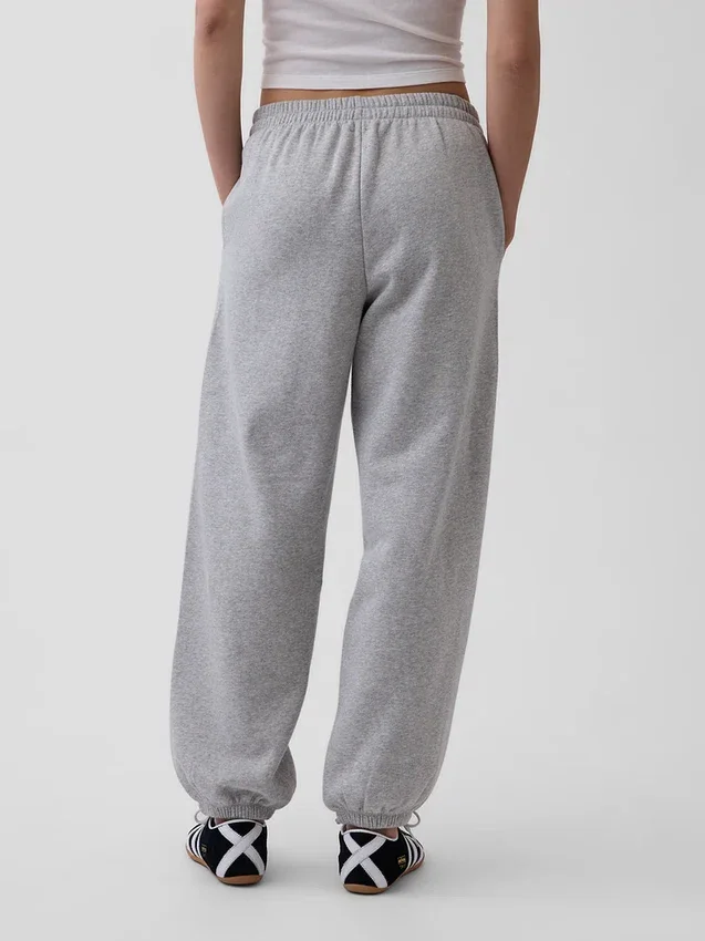 Joggingbyxor med medelhög midja i Vintagesoft-material