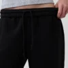 Joggingbyxor med medelhög midja i Vintagesoft-material