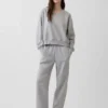Joggingbyxor med medelhög midja i Vintagesoft och avslappnad passform