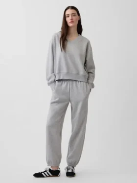 Joggingbyxor med medelhög midja i Vintagesoft och avslappnad passform
