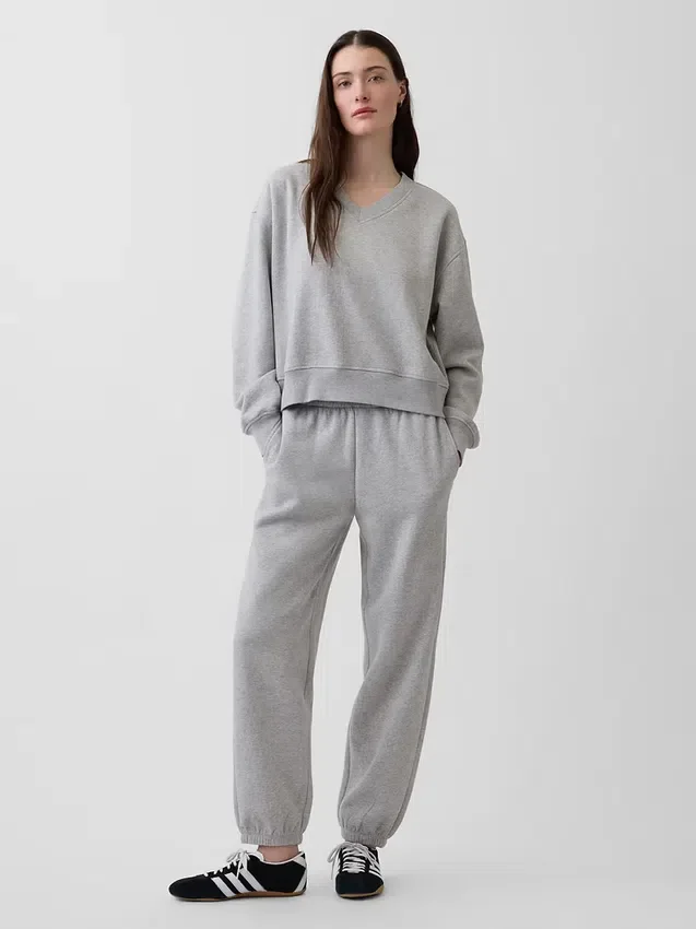 Joggingbyxor med medelhög midja i Vintagesoft och avslappnad passform