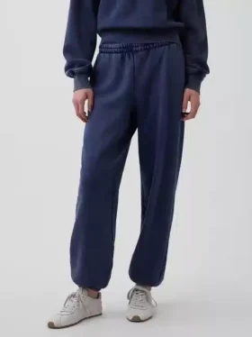 Joggingbyxor med medelhög midja i Vintagesoft och avslappnad passform