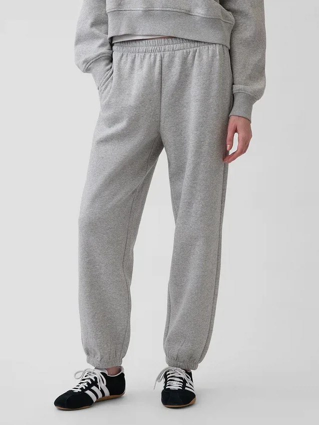 Joggingbyxor med medelhög midja i Vintagesoft och avslappnad passform