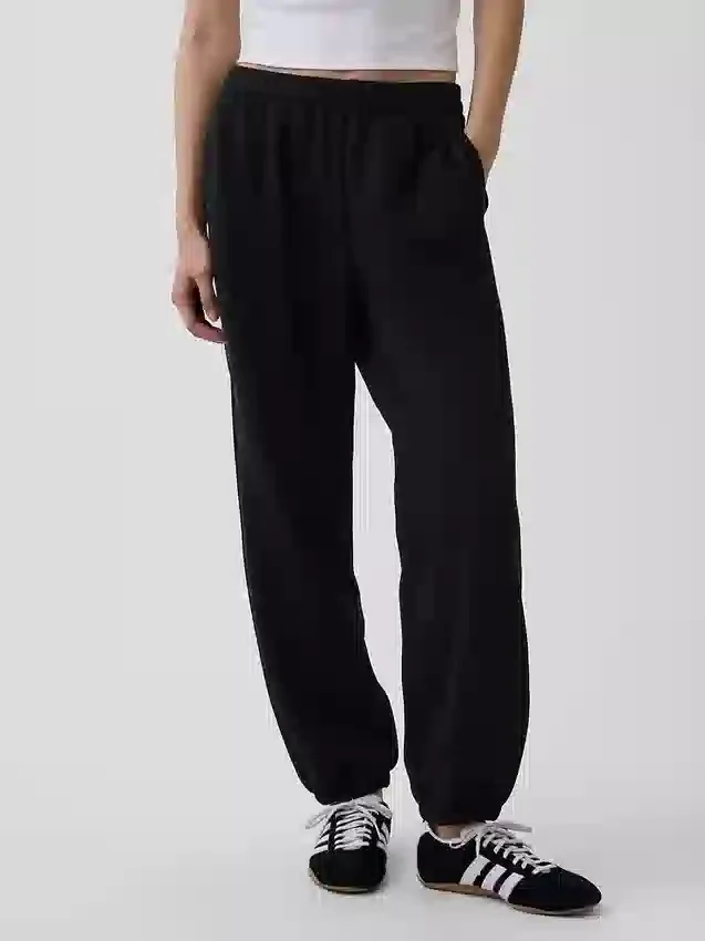 Joggingbyxor med medelhög midja i Vintagesoft och avslappnad passform