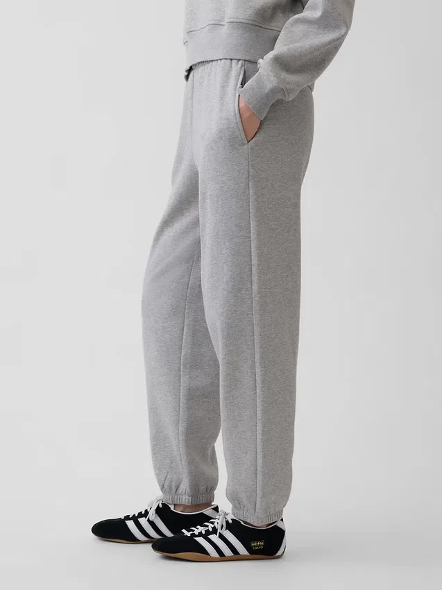 Joggingbyxor med medelhög midja i Vintagesoft och avslappnad passform