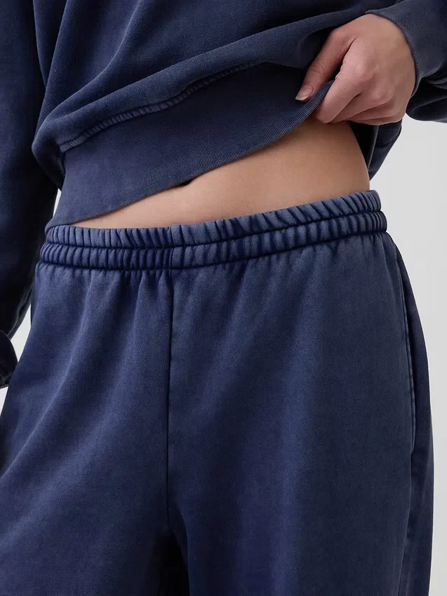 Joggingbyxor med medelhög midja i Vintagesoft och avslappnad passform