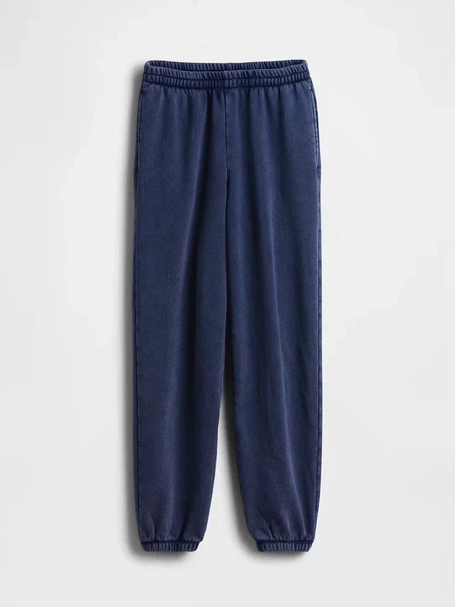 Joggingbyxor med medelhög midja i Vintagesoft och avslappnad passform