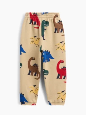 Joggingbyxor med tryck i Vintagesoft-material för Baby & Småbarn