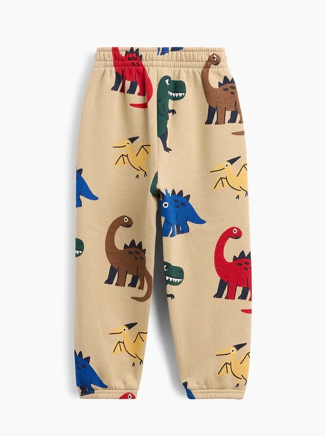 Joggingbyxor med tryck i Vintagesoft-material för Baby & Småbarn