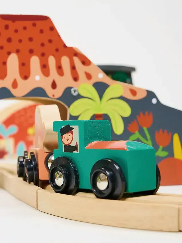 Järnvägsset med dinosaurier från den förlorade världen