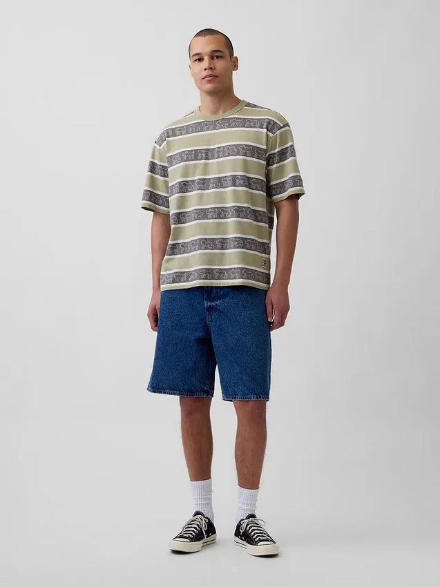 Keith Haring Oversized randig T-shirt