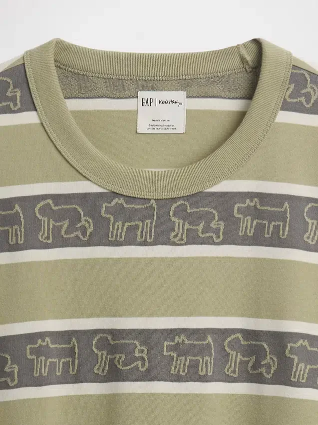 Keith Haring Oversized randig T-shirt