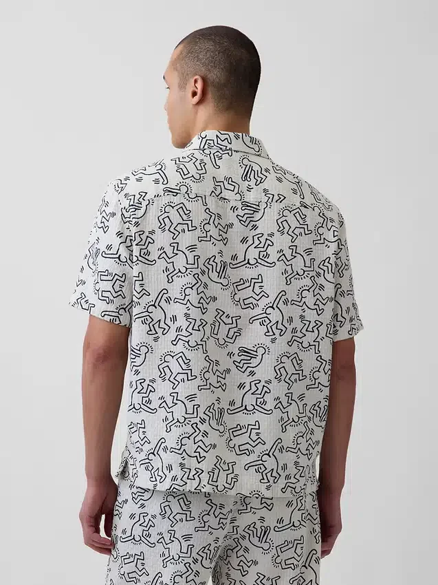 Keith Haring-skjorta med struktur