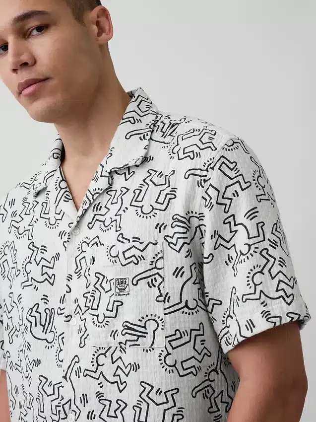 Keith Haring-skjorta med struktur