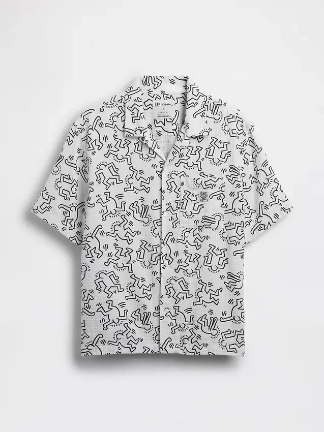 Keith Haring-skjorta med struktur