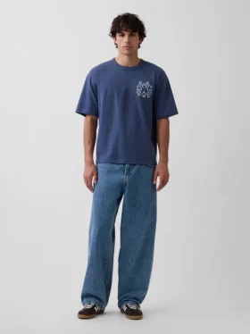 Keith Haring T-shirt i oversized-modell med tryck