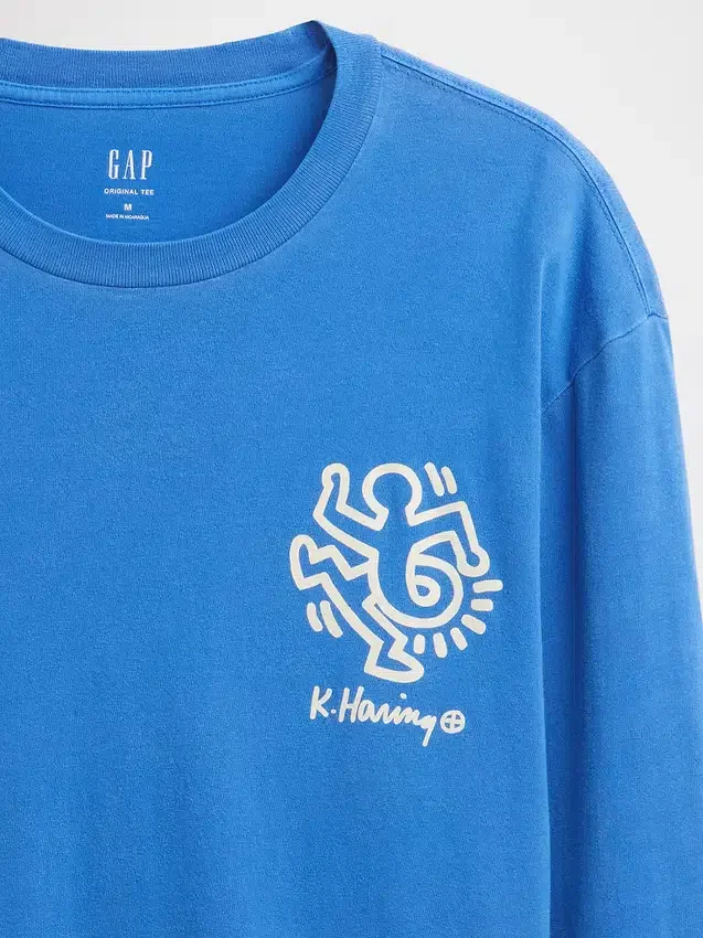 Keith Haring T-shirt med lös passform och tryck