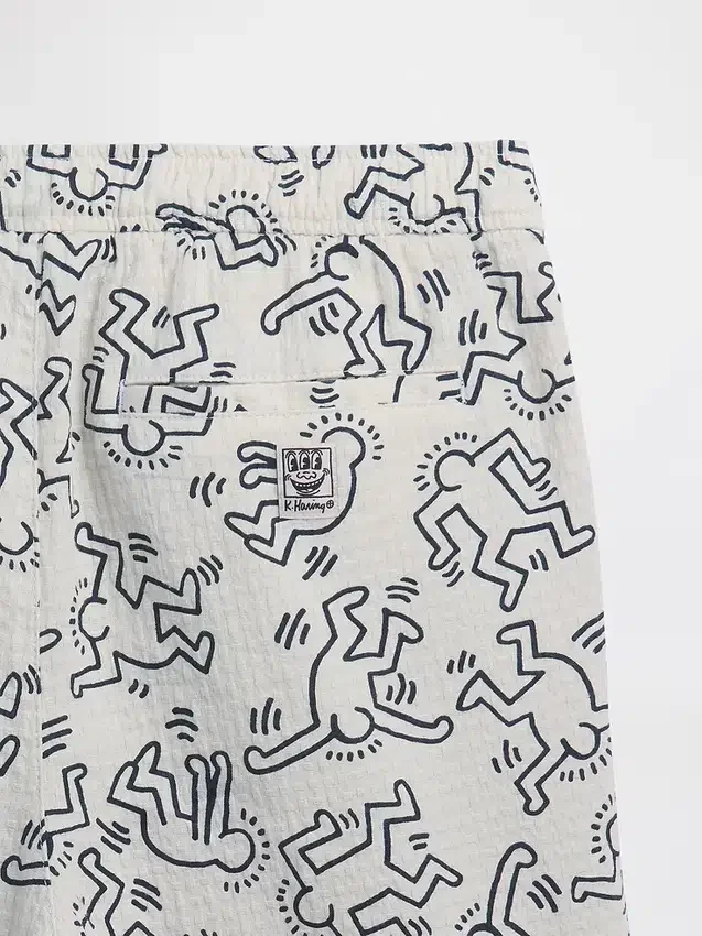 Keith Haring Texturerade Easy-shorts