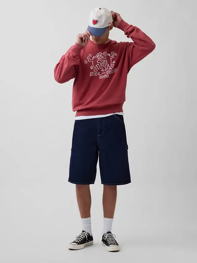Keith Haring Tjock tröja med logotyp