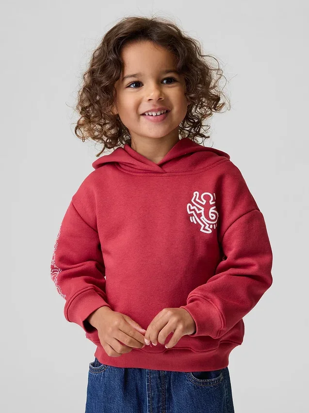 Keith Haring Vintagesoft-hoodie för småbarn