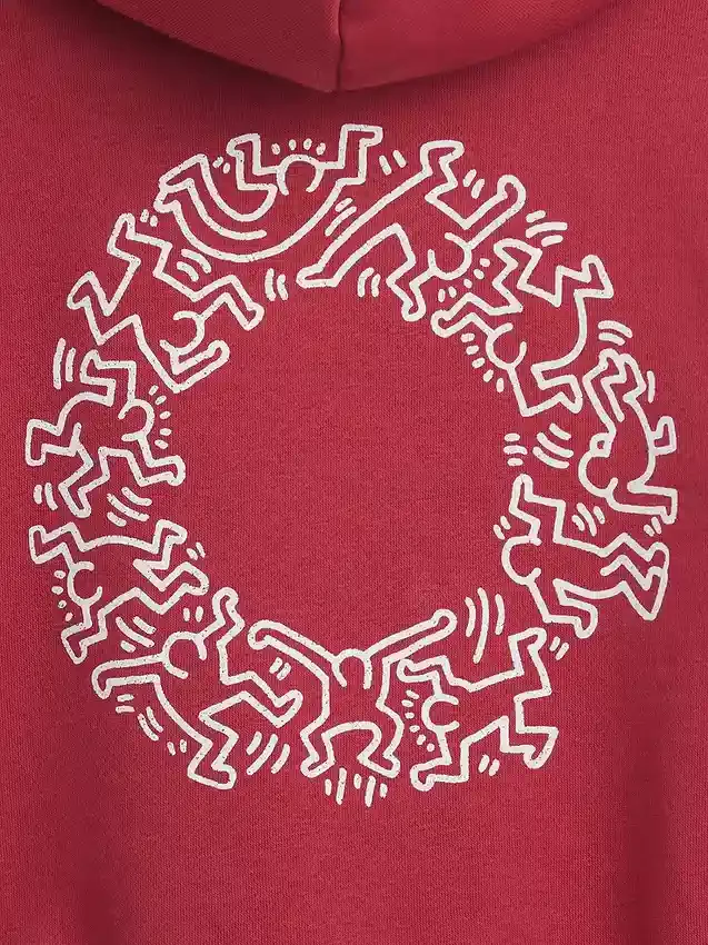Keith Haring Vintagesoft-hoodie för småbarn