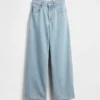 Kids Low Rise Stride Rhinestone Wide-Leg Jeans