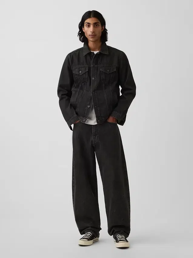 Klassisk ikonisk denimjacka för vuxna