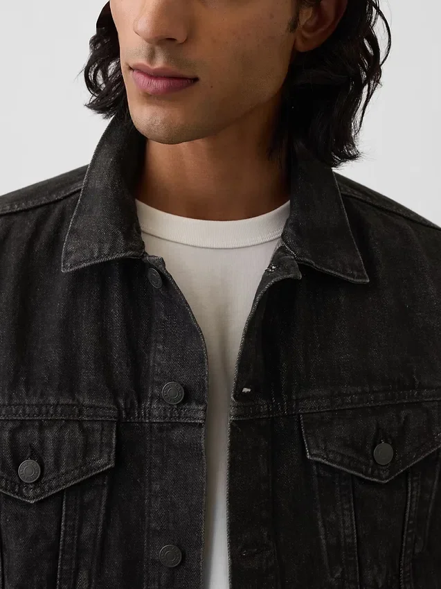 Klassisk ikonisk denimjacka för vuxna