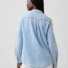 Klassisk skjorta i ekologisk bomullsdenim