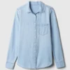 Klassisk skjorta i ekologisk bomullsdenim