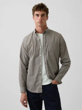 Klassisk skjorta i ekologisk bomullspoplin