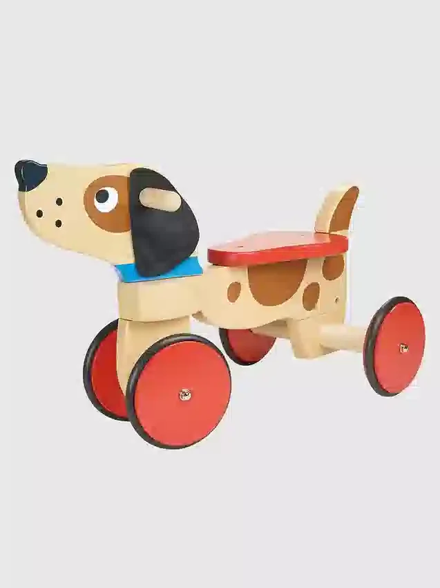 Åkleksak i form av en valp