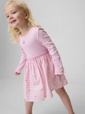 Klänning i blandmaterial för Baby & Småbarn