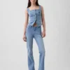 Korsetttop i denim