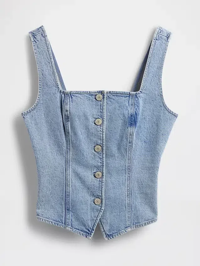 Korsetttop i denim