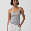 Kort cami-top i pointelle
