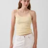 Kort cami-top i pointelle