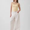 Kort cami-top i pointelle