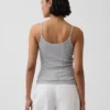 Kort cami-top i pointelle