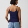 Kort cami-top i pointelle