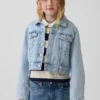 Kort denimjacka för barn