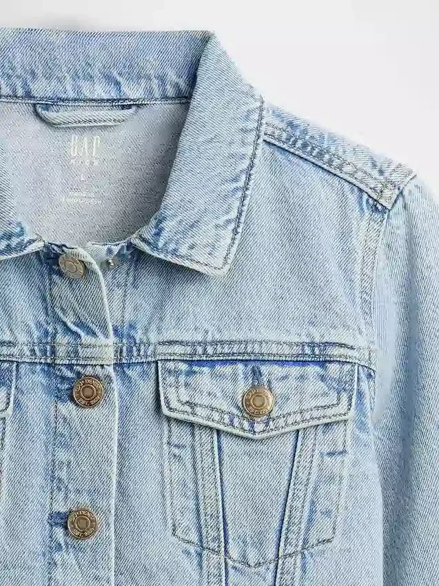 Kort denimjacka för barn