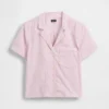 Kort pyjamas skjorta i poplin